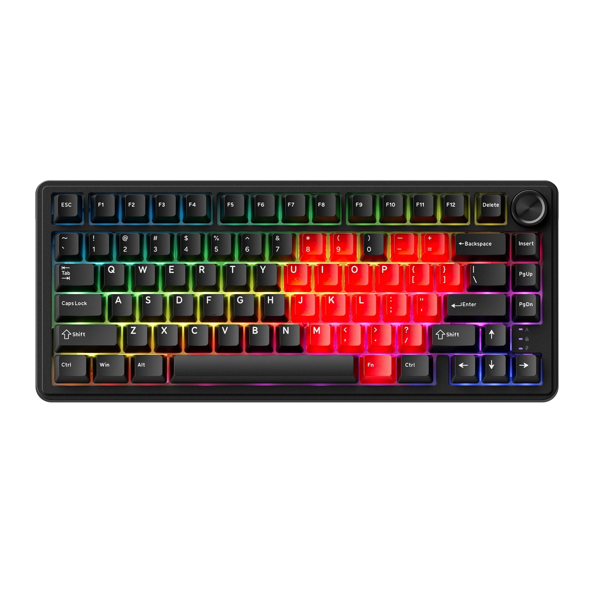 XVX M75 Lumina 75% Tri-Mode RGB Mechanical Keyboard with Knob