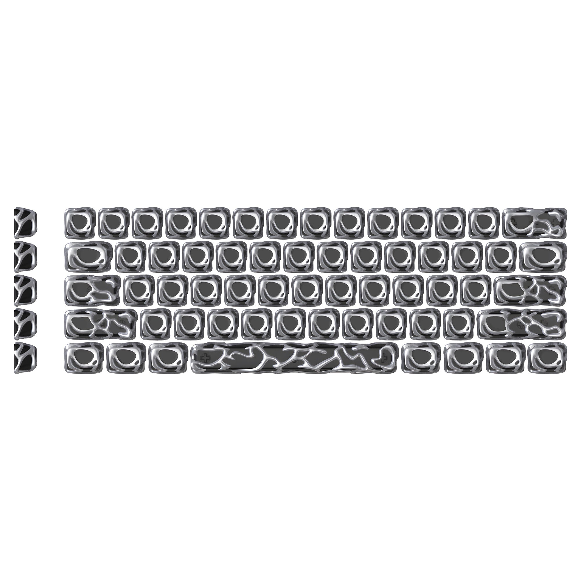 XVX Venom Themed Liquid Metallic ABS+PC Keycap Set