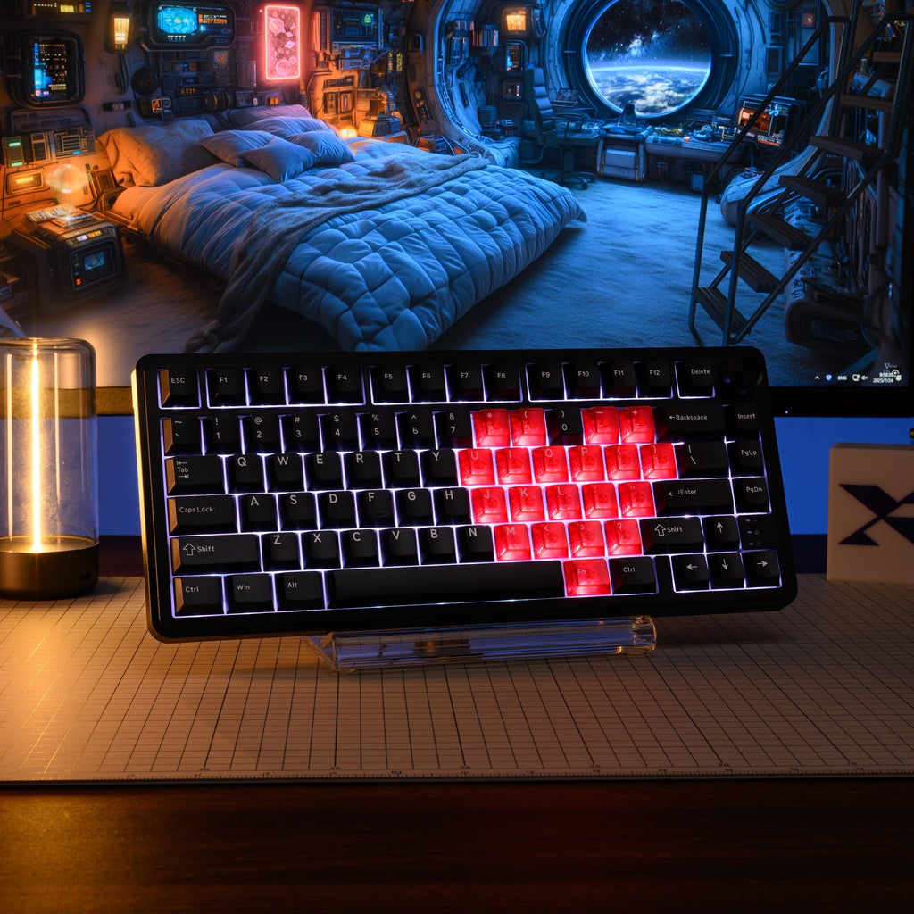 XVX M75 Lumina 75% Tri-Mode RGB Mechanical Keyboard with Knob